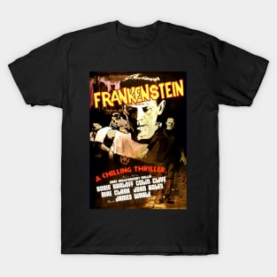 Classic Universal Horror Movie Poster - Frankenstein T-Shirt